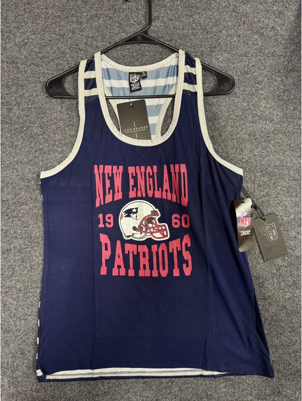 NFL Womens Apparel New England Patriots Pats Ice Breaker Mesh Size XL Tank Top